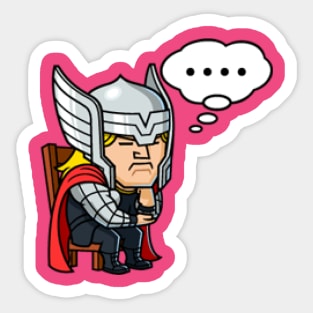 chibi marvel thor Sticker